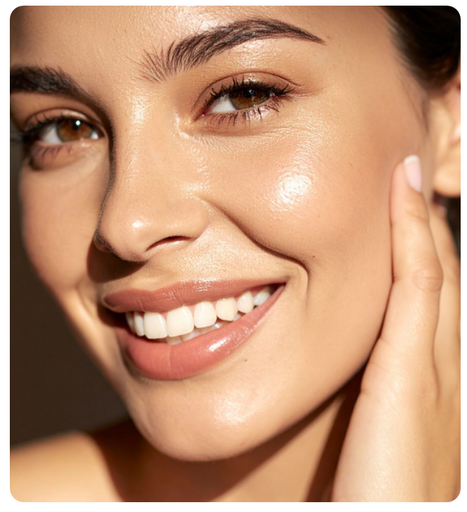 NutréLux Beauty skincare model